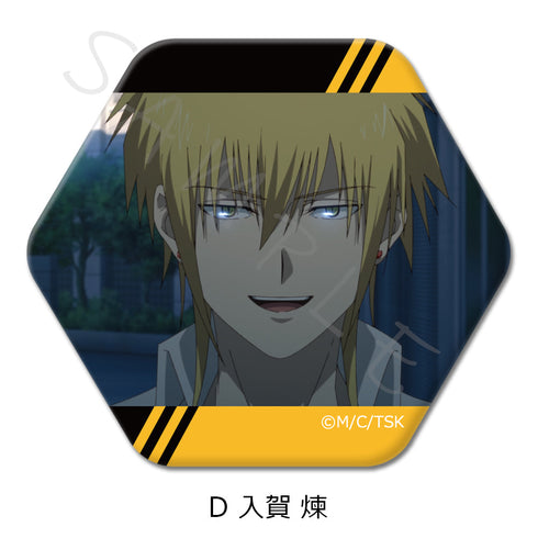 『多数欠』六角形缶バッジ D 入賀煉